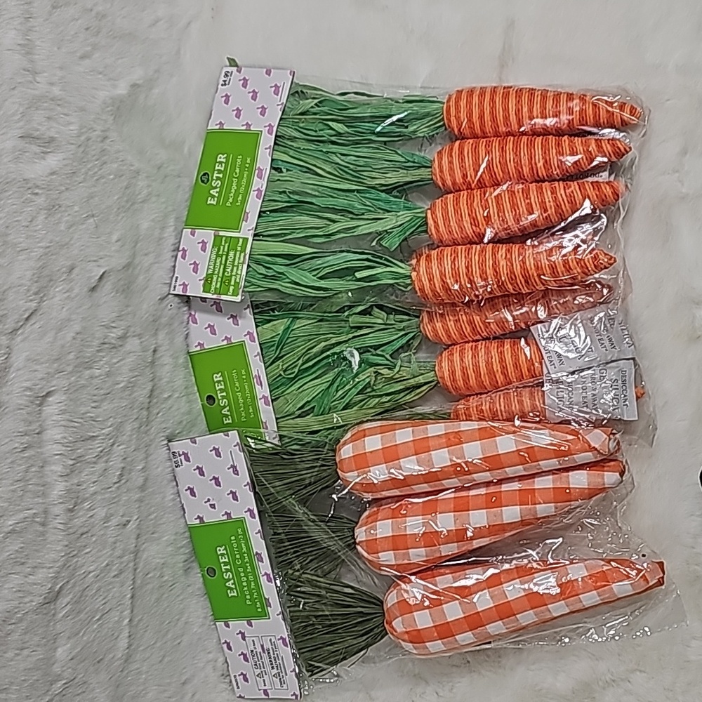 Easter Decorative Packaged Carrots (11 Carrots)